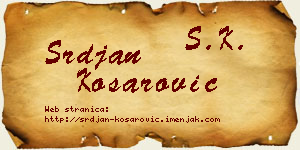 Srđan Košarović vizit kartica